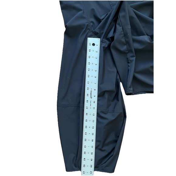 IC By Connie K Jumpsuit Women Barrel Leg Zip Up Lightweight Stretch Black Medium - Picture 9 of 11